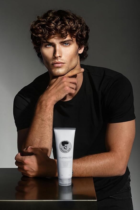Avenue Man Curl Defining Cream - Unscented Hold Forming Curl Cream for Men with Keratin, Acai & Herbal Extracts - Frizz Control, Humidity Resistant, Lightweight Texture - Curly Hair Products for Men-VivaGrace Women