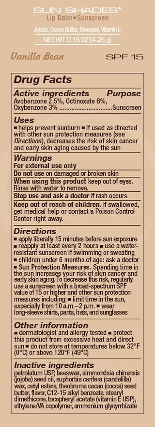 Melaleuca Sun Shades Lip Balm - Vanilla Bean-VivaGrace Women