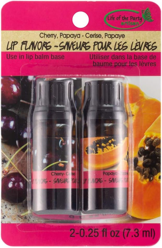 Cherry/Papaya Lip Flavors, 2 Pack, 61024-VivaGrace Women
