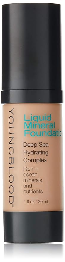 Youngblood Clean Luxury Cosmetics Liquid Mineral Foundation, Capri | Dewy Mineral Lightweight Full Coverage Makeup for Dry Skin Poreless Flawless Tinted Glow | Vegan, Cruelty Free, Gluten-Free-VivaGrace Women