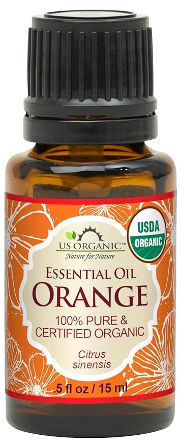 US Organic 100% Pure Sweet Orange Essential Oil - USDA Certified Organic - 15 ml - w/Improved caps and droppers (More Size Variations Available)-VivaGrace Women