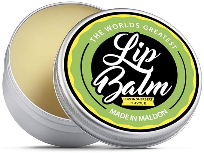 Lip Balm - Lemon Sherbet Flavoured Natural & Organic Lip Moisturizer Balm | Made with Shea Butter Beeswax Jojoba oil & Hemp Seed Oil, The Beard & the Wonderful Lip Balms for Dry & Cracked Lips | 15mL-VivaGrace Women