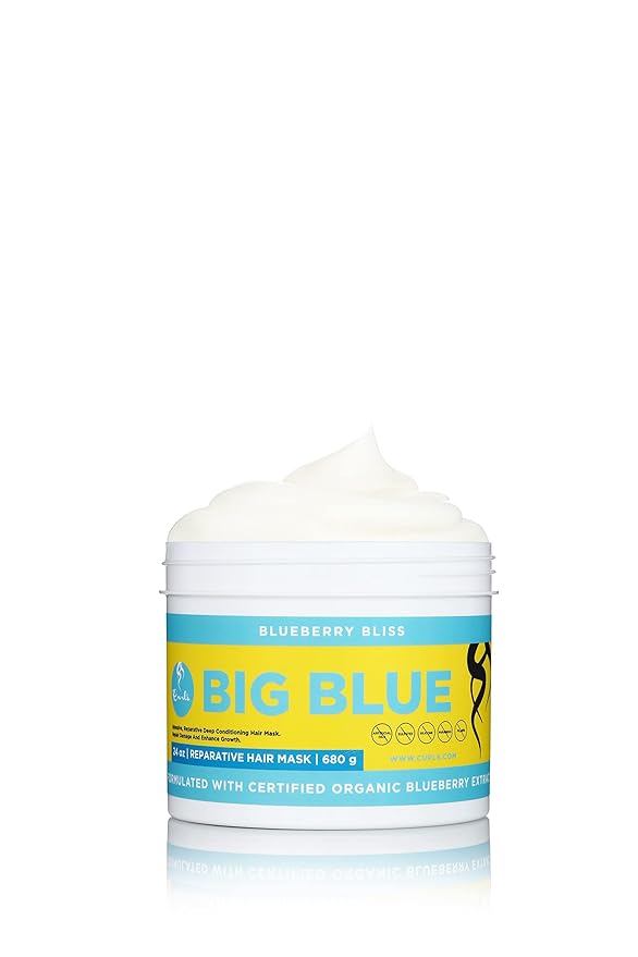 Curls Blueberry Bliss Reparative Hair Mask - Deep Conditioning - Repair, Protect, Restore, and Grow Your Detangle and Moisturize Hair - All Curly Hair Types, 24 Oz-VivaGrace Women