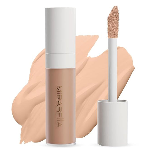 Mirabella Invincible For All Perfecting Under Eye Concealer Full Coverage - Hydrating Makeup Concealer for Dark Circles, Fine Lines & Wrinkles w/Hyaluronic Acid - Medium M120-VivaGrace Women