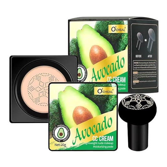 Mushroom Head Air Cushion BB Cream Foundation Cream for Face Makeup Concealer Cushion for Face Comestics Make Up Cushion Compact Natural-VivaGrace Women