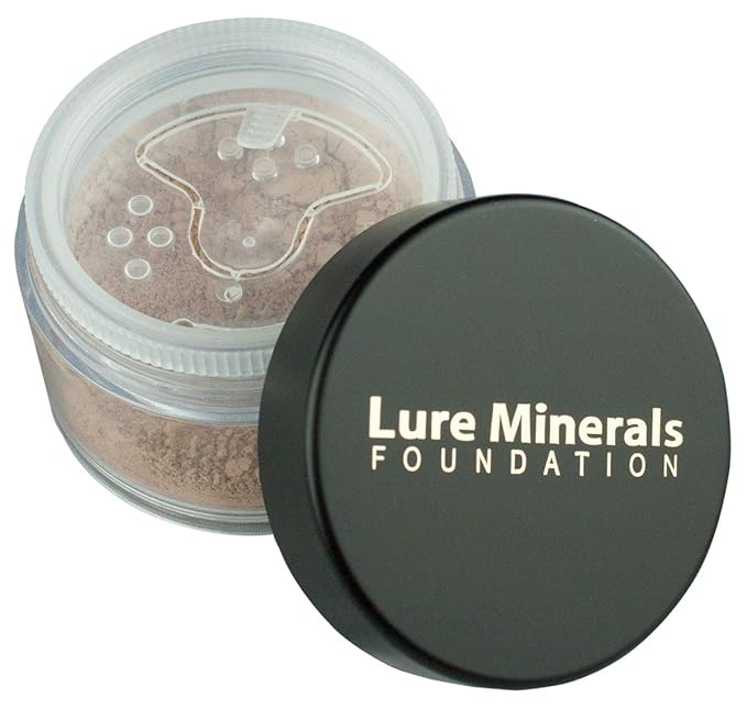ASC(Lure Minerals) Foundation Loose Powder 8g Sifter Jar- Choose Color,free of Harmful Ingredients (Compare to Bare Minerals (Fairly Medium Matte 8 Grams)-VivaGrace Women