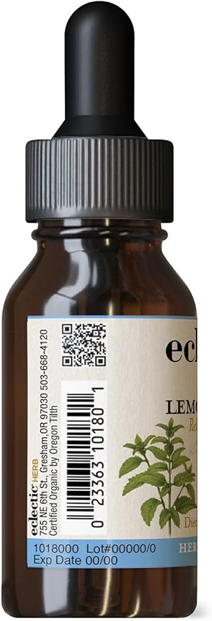 Eclectic Herb Organic Lemon Balm Extract - 2 oz - Non-GMO, Gluten-Free, Soy-Free, Dairy-Free - Pure Herbal Extract for Calming and Relaxation-VivaGrace Women
