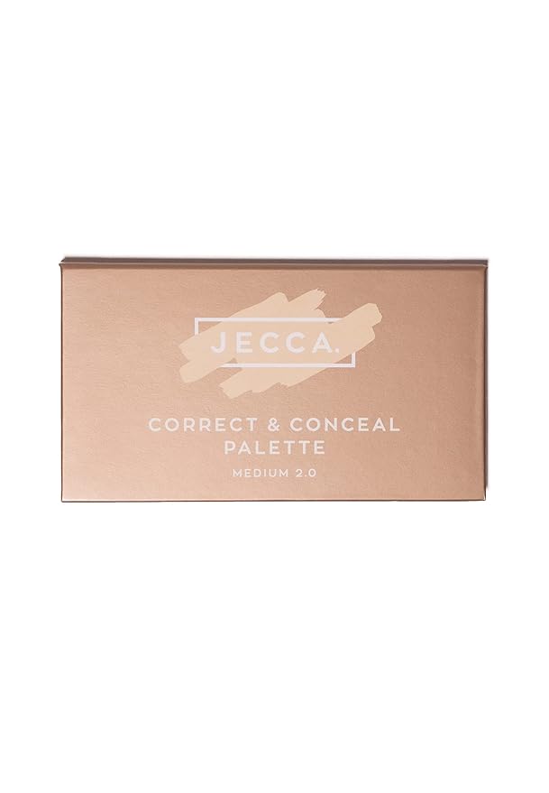 Jecca Blac Correct and Conceal Medium Coverage Palette, Lightweight Long Lasting Formula, Medium To Full Coverage, Gender Neutral and LGBTIQA+ Inclusive Make Up, Medium 2.0, 12g-VivaGrace Women