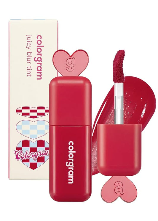 COLORGRAM Juicy Blur Tint 03 Class Apple | Daily Semi-Matte, Semi-Glossy, Long-Lasting Lip Stain, Moisturizing, Buildable & Blendable, highly Pigmented (0.12 Fl. Oz.)-VivaGrace Women