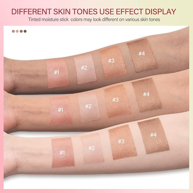 Cream Contour Stick,Multi-Use On The Go Bronzer Stick,Long-lasting Highlight Stick,Glow Bronzer Stick for Face,Lightweight and Blendable Contour Stick for Women (01# Warm Glow)-VivaGrace Women