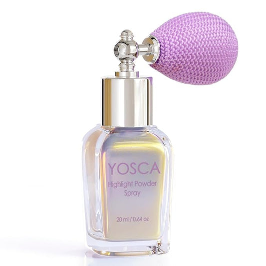 Highlighter Powder Spray, 20ML Cosmetic Grade High Gloss Body Shimmer Powder Fairy Dust Highlighter Sparkle Face Makeup Setting Magic Diamond Glitter Spray Shimmer Face Body Skin Hair Clothes-VivaGrace Women