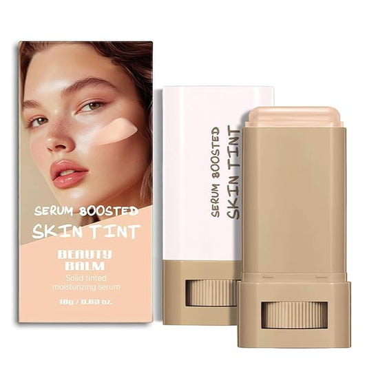 Beauty Balm Serum Boosted Skin Tint – Hydrating Tinted Moisturizer, Lightweight Solid Tinted Foundation Stick for Flawless, Sheer to Medium Coverage, Radiant & Dewy Finish, All-Day Wear (4#, 1)-VivaGrace Women