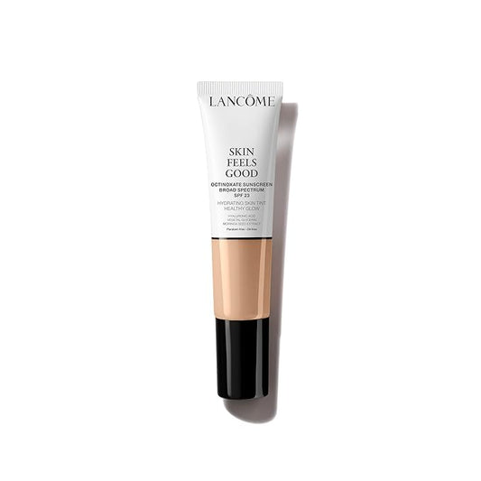 Lancôme Skin Feels Good Hydrating Tinted Moisturizer with SPF 23 - Oil-Free & Lightweight Foundation - Sheer Coverage with Healthy Glow Finish - 035W Fresh Almond-VivaGrace Women