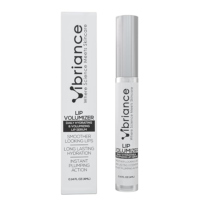 Vibriance Hydrating Lip Volumizer - Plumping Lip Gloss with Hyaluronic Acid - Lip Plumper Smooths Lines and Wrinkles | 0.14 fl oz (4 ml)-VivaGrace Women