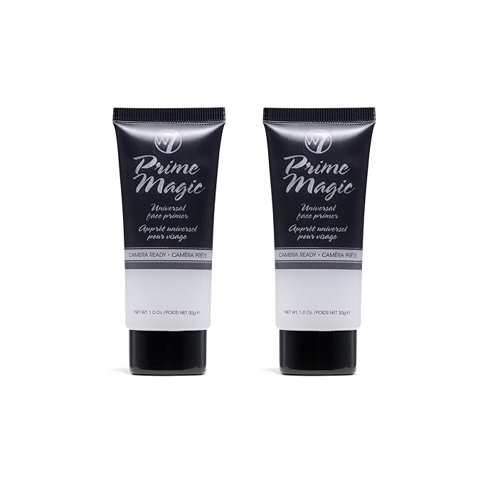 W7 Prime Magic Face Primer - Clear Makeup Base Priming Formula For Flawless Skin - Vegan Makeup - 2 Pack-VivaGrace Women