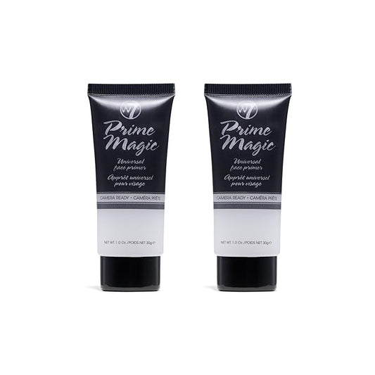 W7 Prime Magic Face Primer - Clear Makeup Base Priming Formula For Flawless Skin - Vegan Makeup - 2 Pack-VivaGrace Women