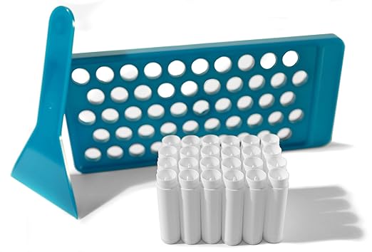 DIY Lip Balm Making Kit with Filling Tray, Spatula, and 24 White Lip Balm Tubes with Caps (0.15 oz each) - Make Your Own Lip Balm Set for Crafters or Professionals by SKS Bottle and Packaging, Inc.-VivaGrace Women