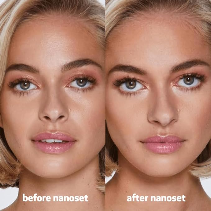 Indeed Labs Nanoset Blurring Setting Spray - Made With Ectoin - Lightweight, Long Lasting, Mattifying, Revitalizes, Controls Shine, Refreshes, Hydrates, All-Day Wear (Setting Spray)-VivaGrace Women