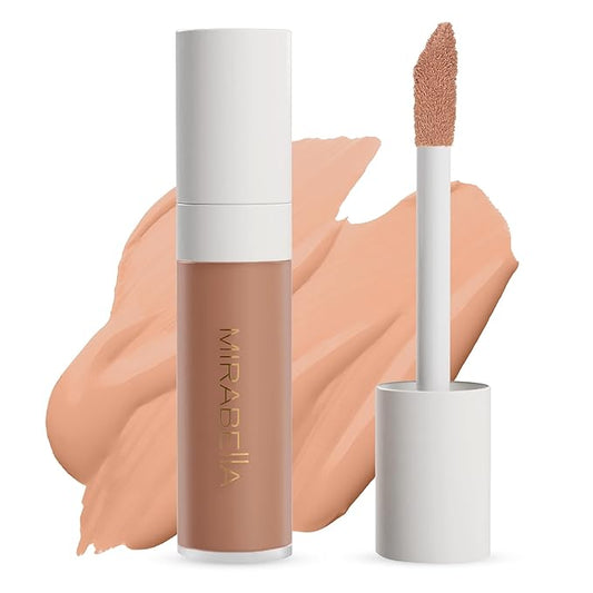 Mirabella Invincible For All Perfecting Under Eye Concealer Full Coverage - Hydrating Makeup Concealer for Dark Circles, Fine Lines & Wrinkles w/Hyaluronic Acid - Tan T160-VivaGrace Women