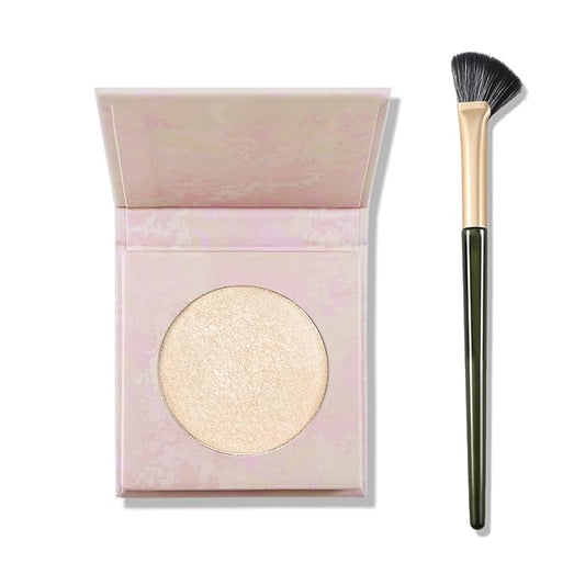 Face Highlighter Makeup Palette, Shimmer Glitter Diamond Sparkly Highlighters Makeup Palette Powder for Face Body Cheek Skin 03# Champagne Gold-VivaGrace Women