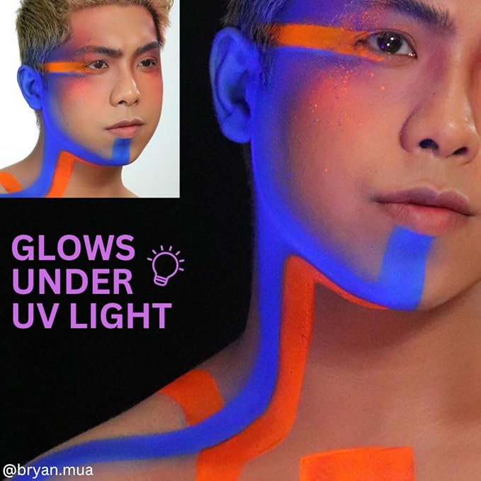 Mehron Makeup Liquid Makeup | Face Paint and Body Paint Perfect for Halloween, Cosplay I Air Brush Compatible 4.5 oz (133 ml) (Glow Orange)-VivaGrace Women