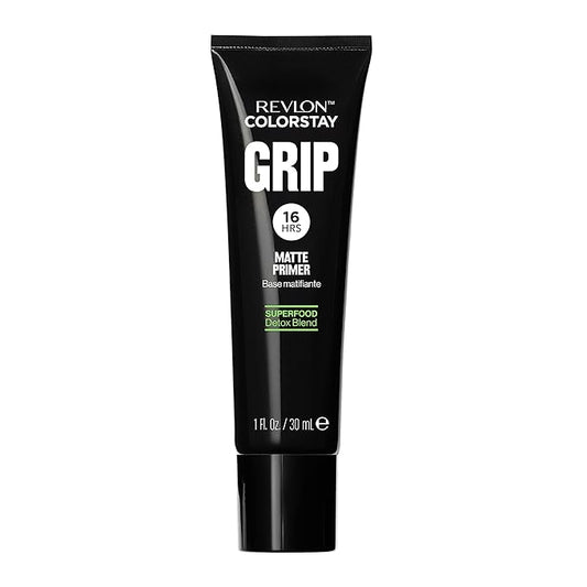 Revlon ColorStay Grip Primer, Mattifying, Blurring & Oil Absorbing Face Makeup, Absorb Sebum, Blurs Imperfections and Reduces Pore Appearance, 1 fl oz.-VivaGrace Women