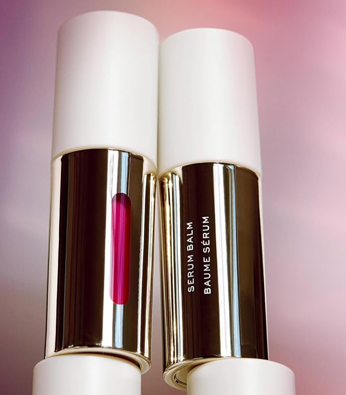 MAKE Serum Balm – Hydrating Lip Oil Treatment – Softening, Smoothing and Plumping Lip Cream – All Day Comfort, Gloss and Shine, Lilac Layer 0.15 Oz-VivaGrace Women