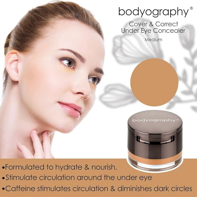 Bodyography Cover & Correct Under Eye Concealer - Medium-VivaGrace Women