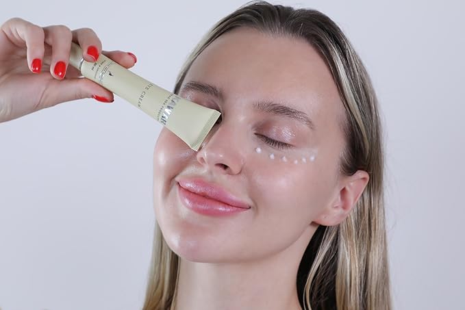 Dead Sea Eye Cream with Retinol, Collagen, Argan Oil & Caffeine, Targets Dark Circles, Puffiness & Fine Lines, Enriched with Dead Sea Minerals, Vegan Eye Cream for Women & Men, 1 oz-VivaGrace Women