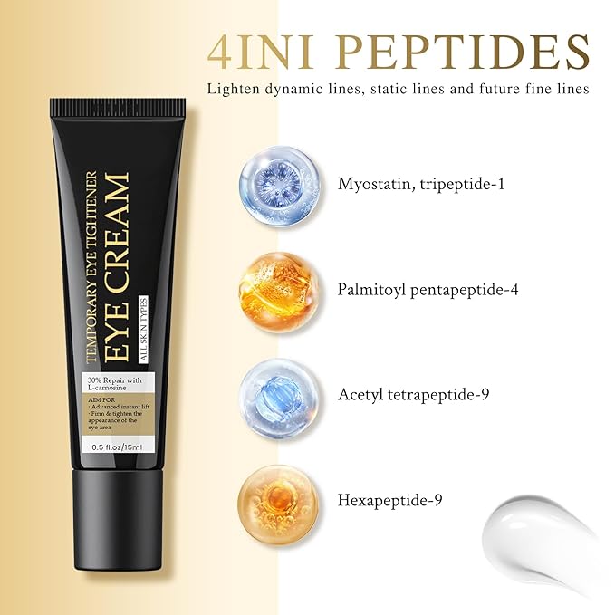 Temporary Eye Tightener Eye Cream, Instant Firmx Eye Cream Reduces Under Eye Bags and Wrinkles, Dark Circles Anti Aging Fine Lines, Firm Skin Under Your Eyes-VivaGrace Women