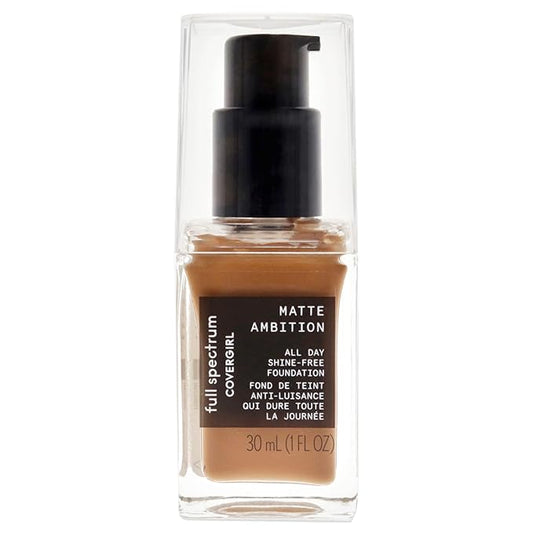 COVERGIRL Matte Ambition, All Day Foundation, Deep Cool 2, 1.01 Ounce-VivaGrace Women