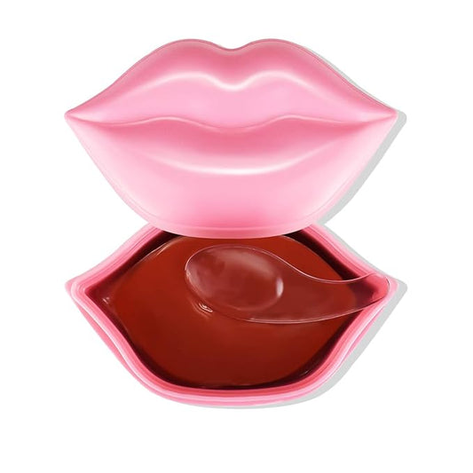 20Pcs Lip Mask,Pink Moisturizing Plumping Lip Masks Overnight,Pink Lip Mask Gel Treatment Lip Masks for Dry Lips Plump Lip Collagen Overnight Sleeping Lip Mask Pads Patches（Pink）-VivaGrace Women
