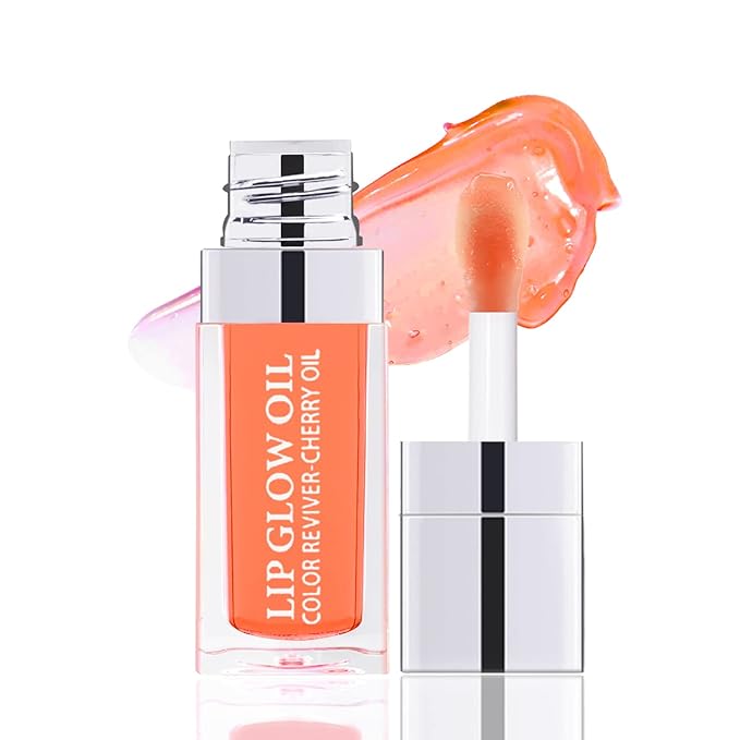 Boobeen Hydrating Lip Oil, Clear Lip Gloss Plumper, Lip Balm for Dry Cracked Lips,Long Lasting Lip Moisturizer Oil for Smoother Lip-VivaGrace Women