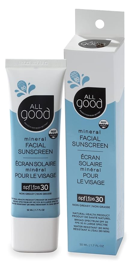 All Good SPF 15 Lip Balm & Facial Sunscreen Bundle - Calendula, Olive Oil, Beeswax, Vitamin E - Includes (1) SPF 15 Lip Balm 3-Pack, and (1) SPF 30 Facial Sunscreen-VivaGrace Women