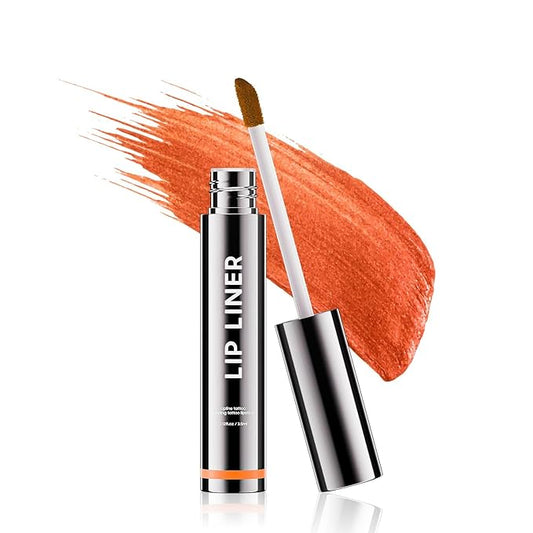 Lip Liner Stain Peel off - Waterproof & Long Lasting Peel Lip Stain Non-Stick Cup, Enhancing Complexion & Nourishing for All Skin Types, Create A Natural Lip Color (Coral, 1 Count)-VivaGrace Women