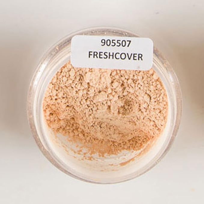 Mineral Powder Foundation, with puff, Freshcover, 6 Gram-VivaGrace Women