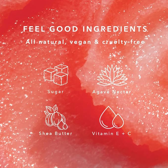 NCLA - Natural Sugar, Sugar Lip Scrub | Vegan, Cruelty-Free, Clean Skincare (Watermelon)-VivaGrace Women