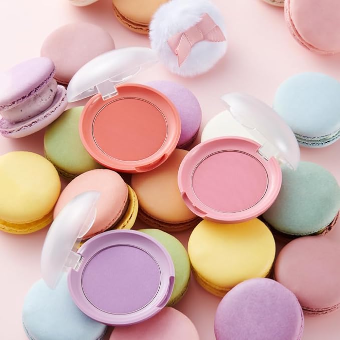 ETUDE Lovely Cookie Blusher #OR202 Sweet Coral Candy 4g | Glowing & Natural Powder Blush with Long-Lasting Sebum Control | Easy Application | Puffy Cushion for a Lovely Makeup Look-VivaGrace Women