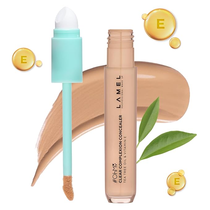 LAMEL OH my Clear Face Concealer - Vitamin E & Tea Tree Extract - Skin Care, Moisturizing & Waterproof - Anti-Aging Formula - Brightening & Protection, 403-0,23 fl.oz-VivaGrace Women