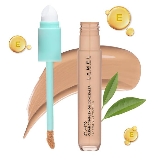 LAMEL OH my Clear Face Concealer - Vitamin E & Tea Tree Extract - Skin Care, Moisturizing & Waterproof - Anti-Aging Formula - Brightening & Protection, 403-0,23 fl.oz-VivaGrace Women