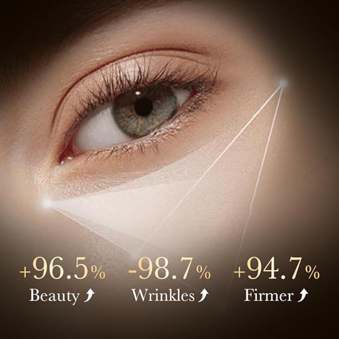 24K Gold Hyaluronic Acid Anti-Aging Multi-Effects Eye Cream - For Dark Circles & Fine Lines - With Hyaluronic Acid & Ingredient Gold, 1.4 Oz-VivaGrace Women