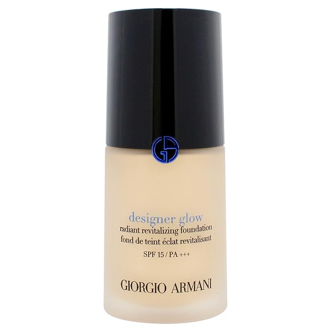 Designer Glow Radiant Revitalizing Foundation SPF 15 PA Plus - 1.5 by Giorgio Armani for Women - 1 oz Foundation-VivaGrace Women