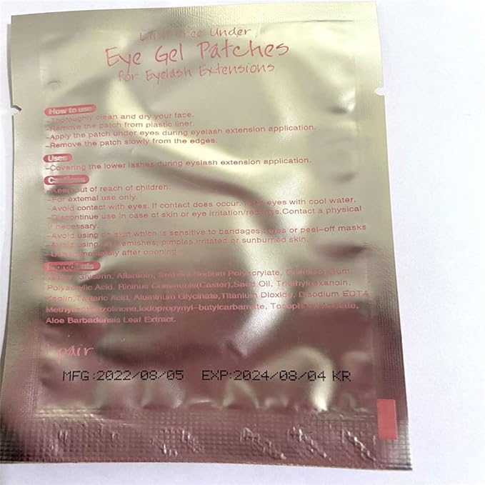 100 Pairs Set，Eye Gel Patches,Under Eye Pads Lint Free Lash Extension Eye Gel Patches for Eyelash Extension (pink)-VivaGrace Women