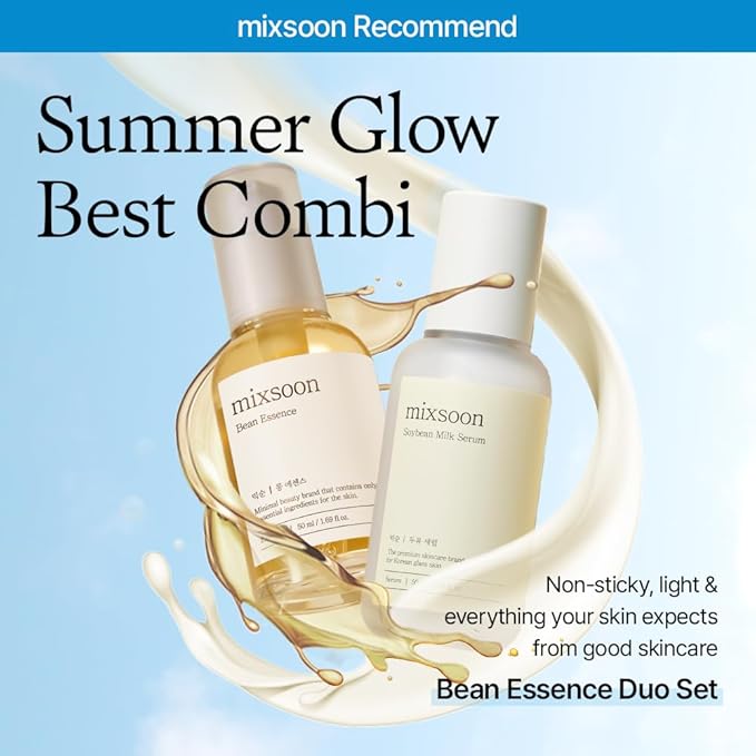 mixsoon Bean Essence, Vegansnail, Exfoliating Essence for face, Hydrating Korean Skin Care,Glassskin 1.69 fl.oz/50ml-VivaGrace Women
