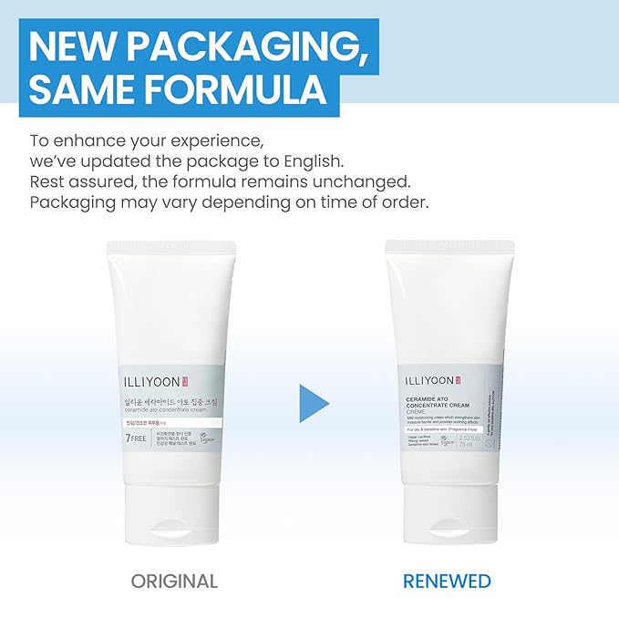Illiyoon Ceramide Ato Concentrate Cream | Moisturizer for Dry & Sensitive Skin, 100hr Lasting Hydration, For Face & Body, Gentle for Infants, Moisture Barrier Repair, Vegan Certified, 2.53 fl.oz.-VivaGrace Women