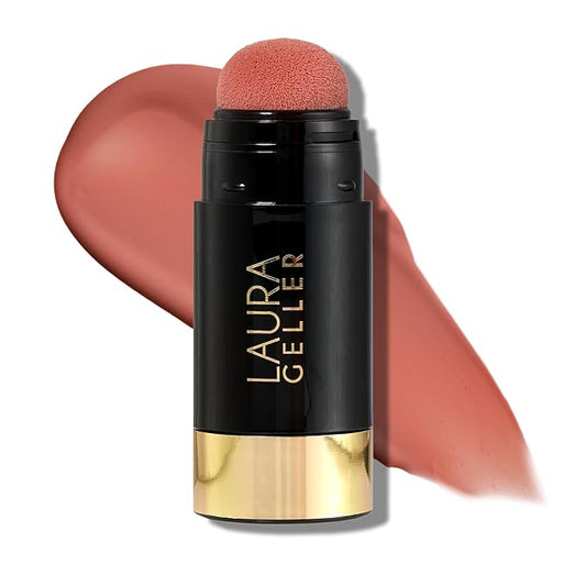 LAURA GELLER NEW YORK Serum Blush Tint, Lightweight Liquid Blush for Cheeks, Weightless Watercolor Sheer Finish, Refreshing Rose-VivaGrace Women