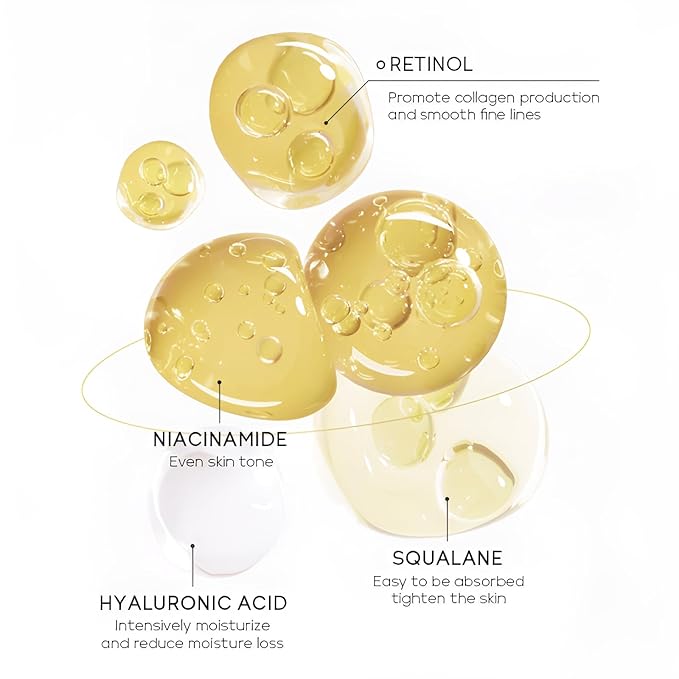 Anti Aging Skin Care Set, 1% Retinol Dark Spot Remover for Face with Face Serum & Moisturizer, Travel Size Skincare Set for Women, Reduce Wrinkles, Firm & Hydrate for All Skin Types-VivaGrace Women