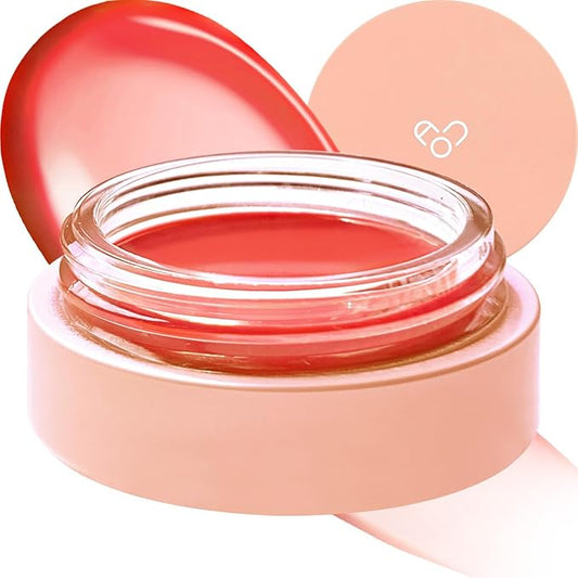 AOU GLOWY TINT BALM Tinted Lip Balm with Natural Gloss Instant Hydration for Chapped Lips 0.12Oz (02 Persimmon Balm)-VivaGrace Women