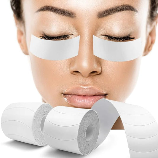 Foam Eye Pads Lash Extensions - Akissos 110 PCS Pre Cut Medical Foam Tape Under Eye Pads Eyelash Extension Supplies Beauty Tools Lint Free Hypoallergenic No Latex Waterproof - 2 Rolls-VivaGrace Women