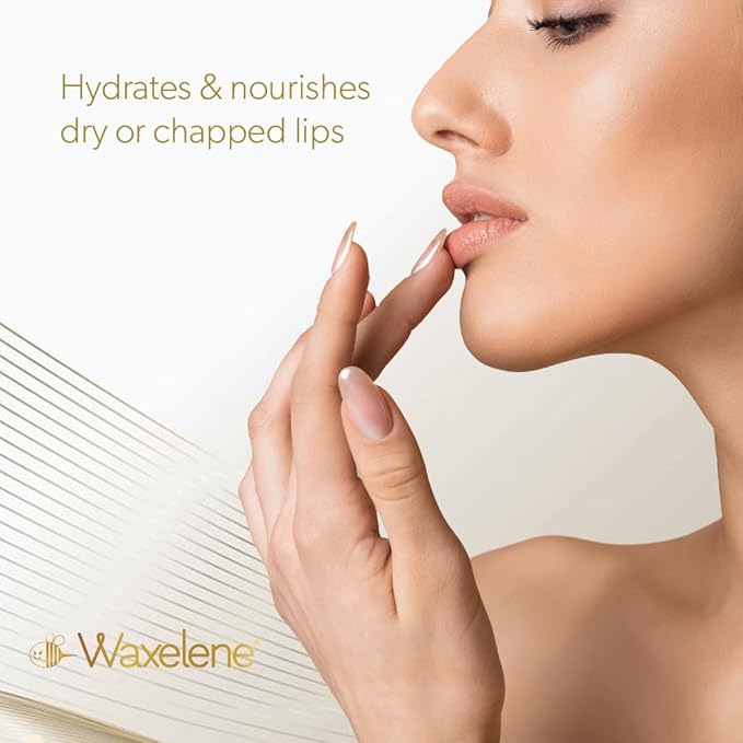 Waxelene Lavender Aerated Lip Balm Tin 4 Piece, Best Lip Balm Ever Organic Calming Multipurpose Ointment Baby Eczema Dry Skin Face Moisturizer-VivaGrace Women